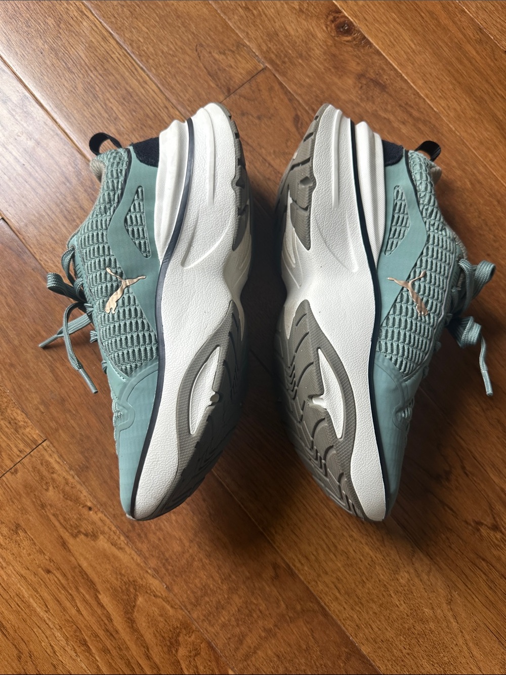 Puma Mint Green Women's Platform Sneakers